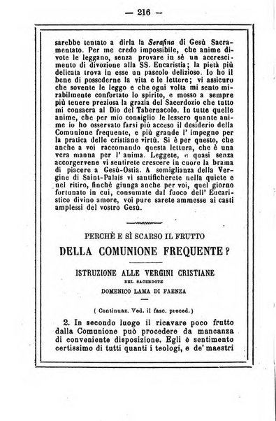 L'angelo delle vergini periodico mensile modenese