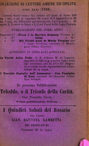 L'angelo delle vergini periodico mensile modenese