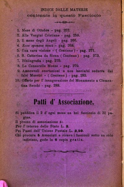 L'angelo delle vergini periodico mensile modenese