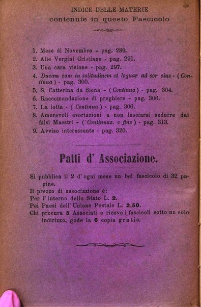 L'angelo delle vergini periodico mensile modenese