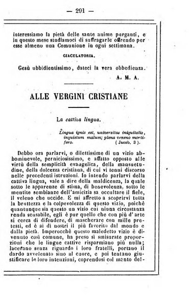 L'angelo delle vergini periodico mensile modenese