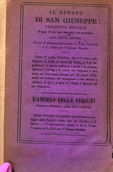 L'angelo delle vergini periodico mensile modenese