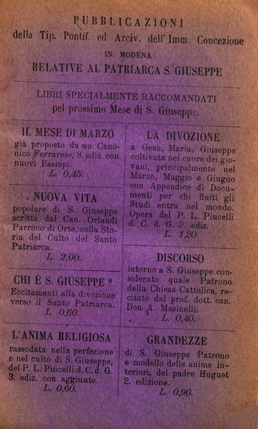 L'angelo delle vergini periodico mensile modenese