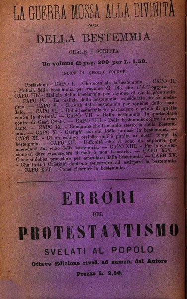 L'angelo delle vergini periodico mensile modenese