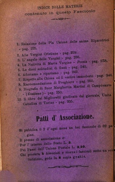 L'angelo delle vergini periodico mensile modenese