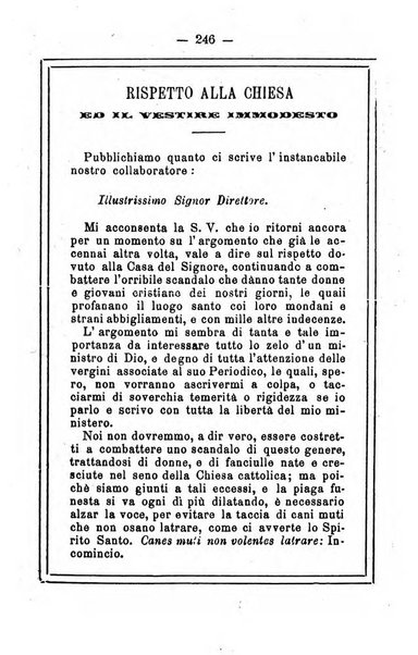 L'angelo delle vergini periodico mensile modenese