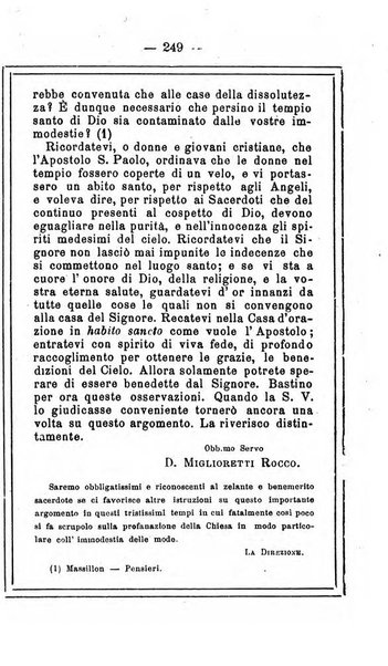 L'angelo delle vergini periodico mensile modenese