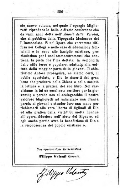 L'angelo delle vergini periodico mensile modenese