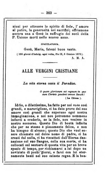 L'angelo delle vergini periodico mensile modenese