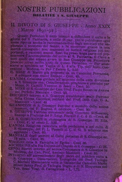 L'angelo delle vergini periodico mensile modenese