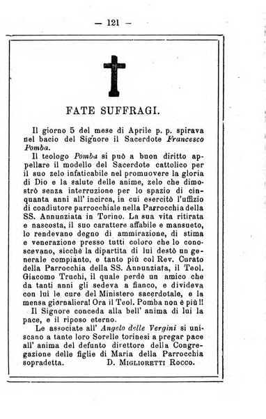 L'angelo delle vergini periodico mensile modenese