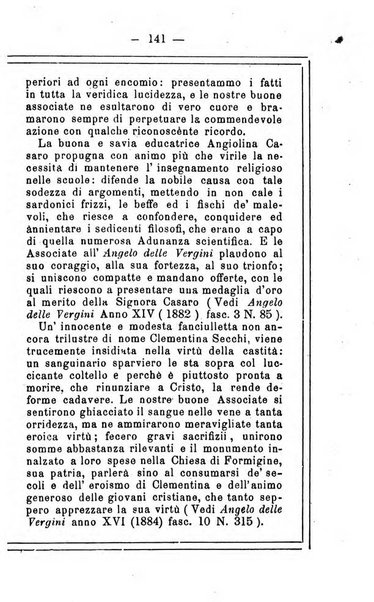 L'angelo delle vergini periodico mensile modenese