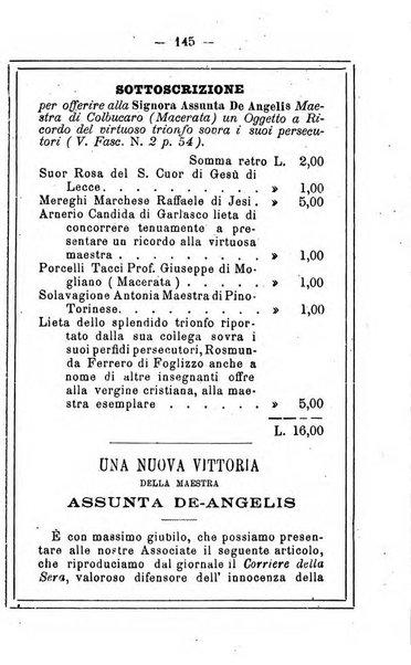 L'angelo delle vergini periodico mensile modenese