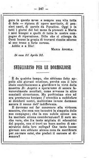 L'angelo delle vergini periodico mensile modenese