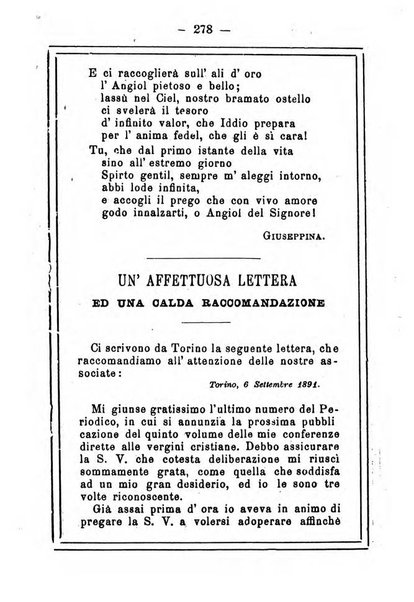 L'angelo delle vergini periodico mensile modenese