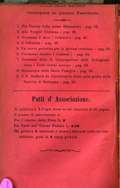 L'angelo delle vergini periodico mensile modenese