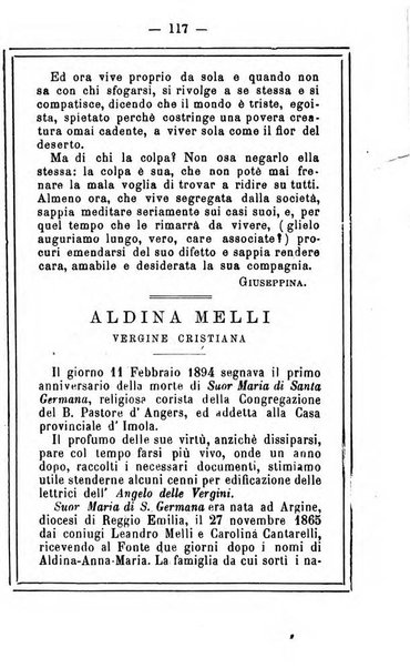 L'angelo delle vergini periodico mensile modenese