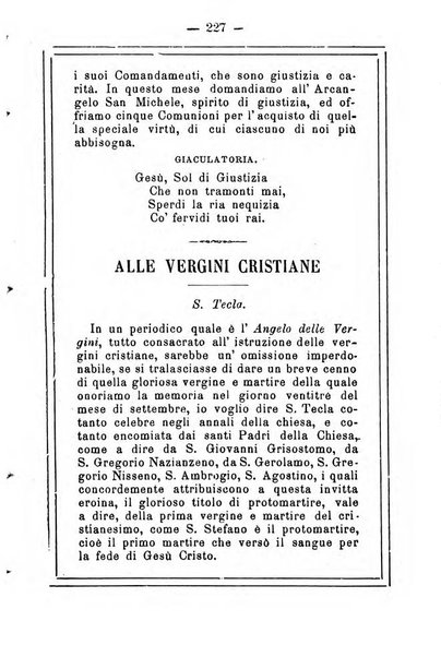 L'angelo delle vergini periodico mensile modenese