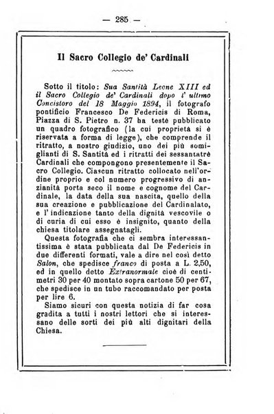 L'angelo delle vergini periodico mensile modenese