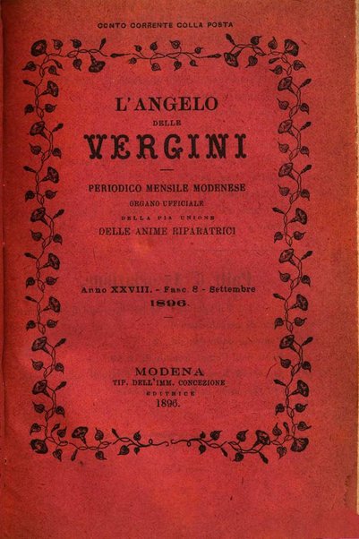 L'angelo delle vergini periodico mensile modenese