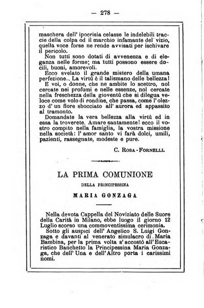 L'angelo delle vergini periodico mensile modenese