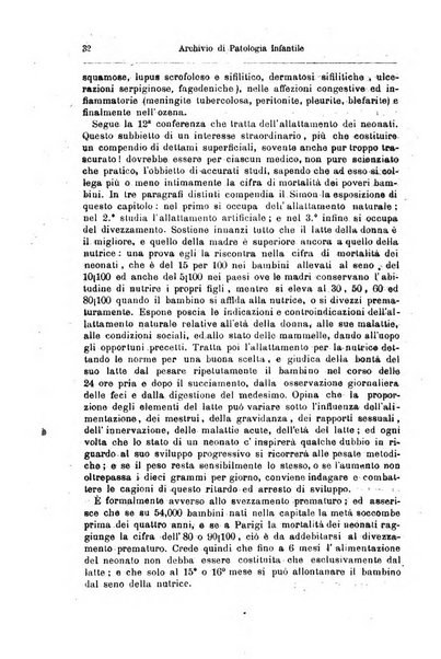 Archivio di patologia infantile