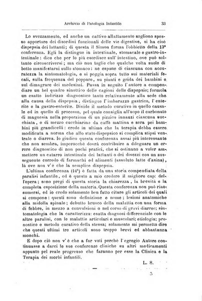 Archivio di patologia infantile