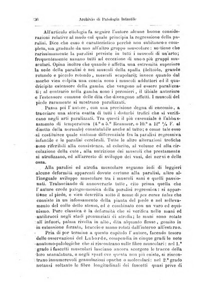 Archivio di patologia infantile