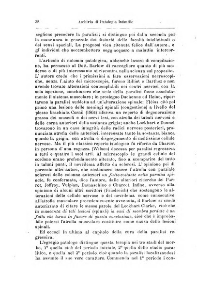 Archivio di patologia infantile