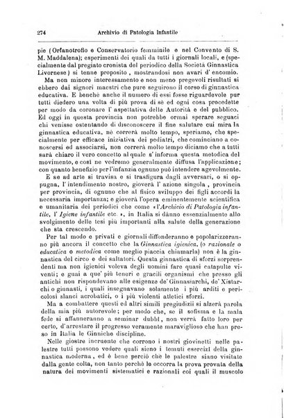 Archivio di patologia infantile