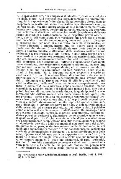 Archivio di patologia infantile