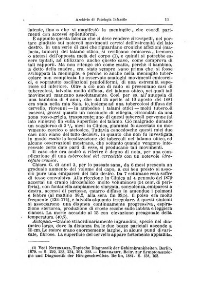 Archivio di patologia infantile