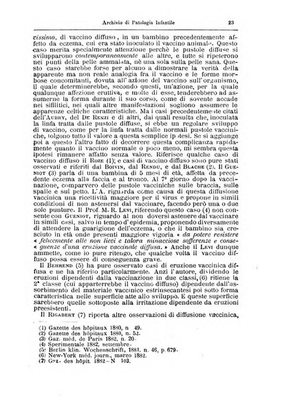 Archivio di patologia infantile