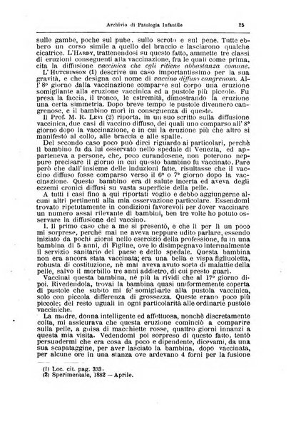 Archivio di patologia infantile