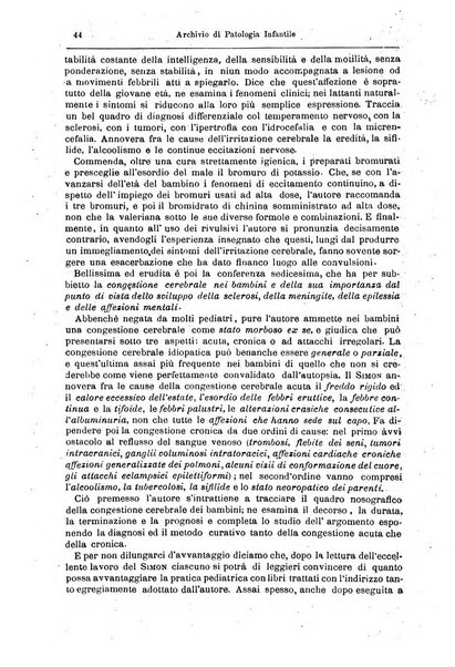 Archivio di patologia infantile