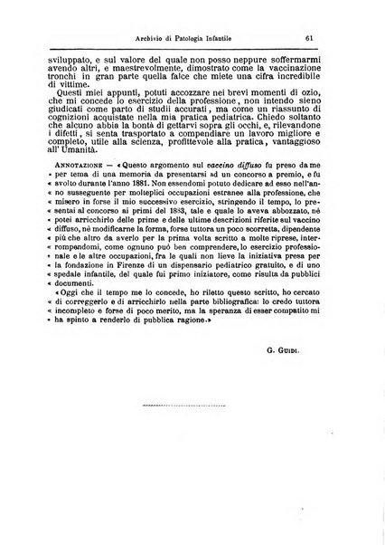 Archivio di patologia infantile