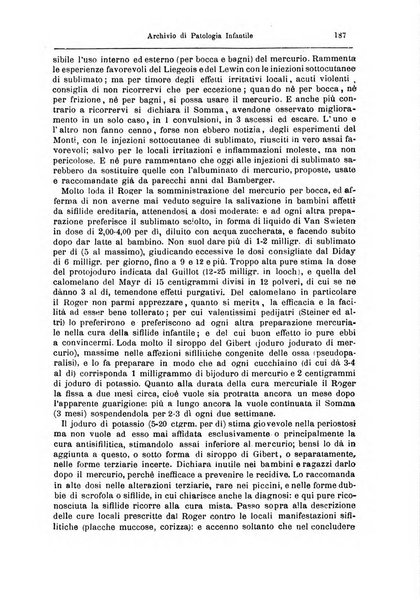 Archivio di patologia infantile