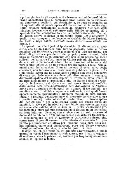 Archivio di patologia infantile