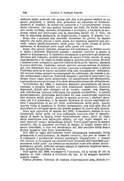 Archivio di patologia infantile