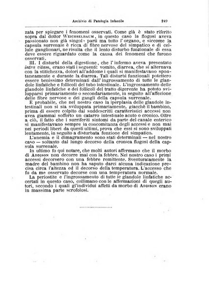 Archivio di patologia infantile