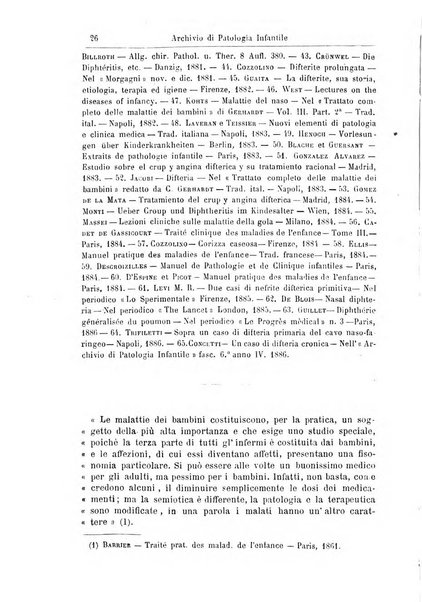 Archivio di patologia infantile