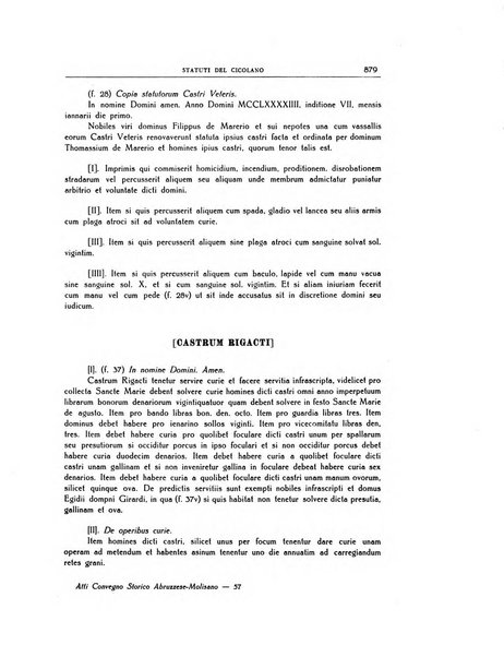 Atti e memorie del Convegno storico abruzzese-molisano