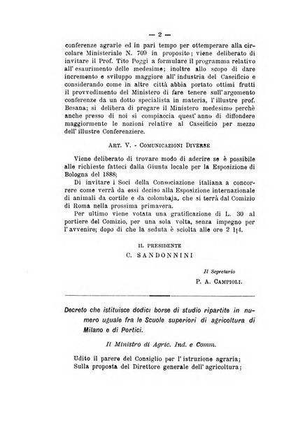 Bollettino del Comizio agrario e della Consociazione italiana pel miglioramento degli animali da cortile, frutta ed ortaggi