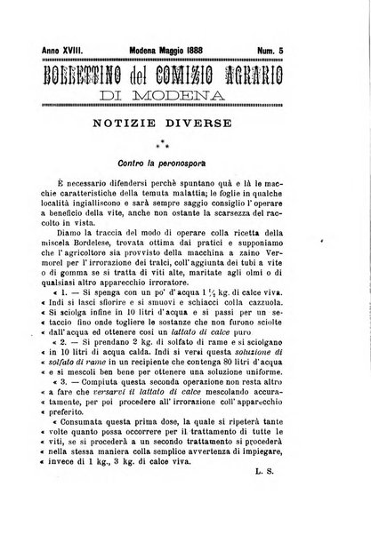 Bollettino del Comizio agrario e della Consociazione italiana pel miglioramento degli animali da cortile, frutta ed ortaggi