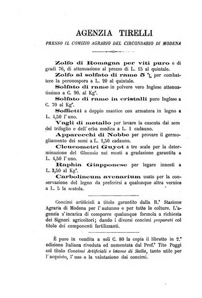 Bollettino del Comizio agrario e della Consociazione italiana pel miglioramento degli animali da cortile, frutta ed ortaggi