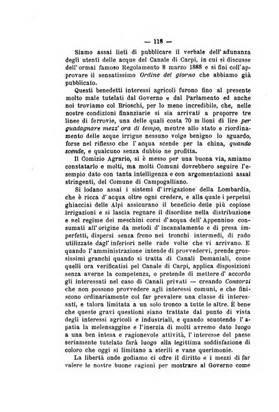 Bollettino del Comizio agrario e della Consociazione italiana pel miglioramento degli animali da cortile, frutta ed ortaggi