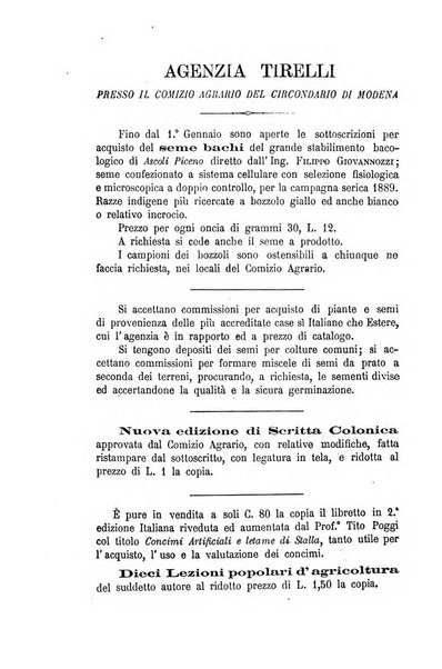 Bollettino del Comizio agrario e della Consociazione italiana pel miglioramento degli animali da cortile, frutta ed ortaggi