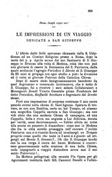 Il divoto di S. Giuseppe