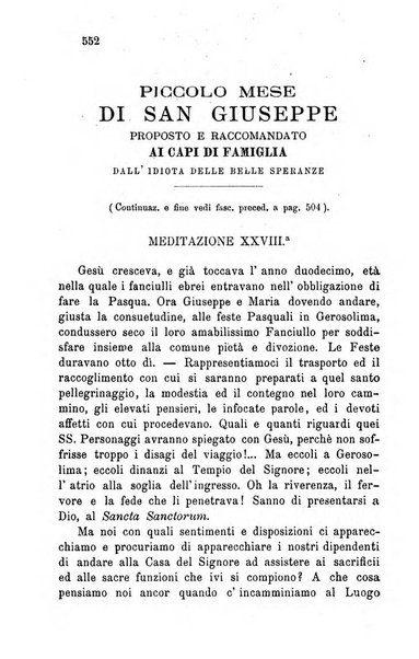 Il divoto di S. Giuseppe