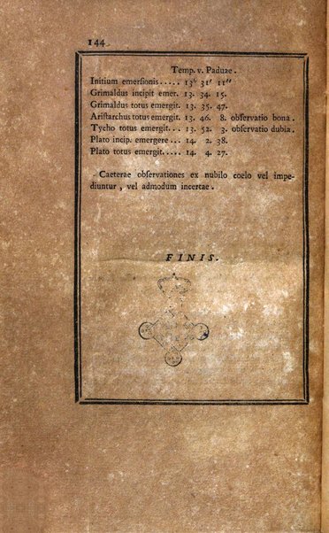 Ephemerides astronomicae. Anni...ad meridianum mediolanensem